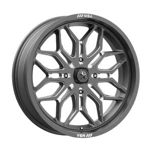 MSA Offroad Wheels – M47 SNIPER – Gunmetal – 22″x7″ 10mm – Summer Wheels – MA047AX22704810